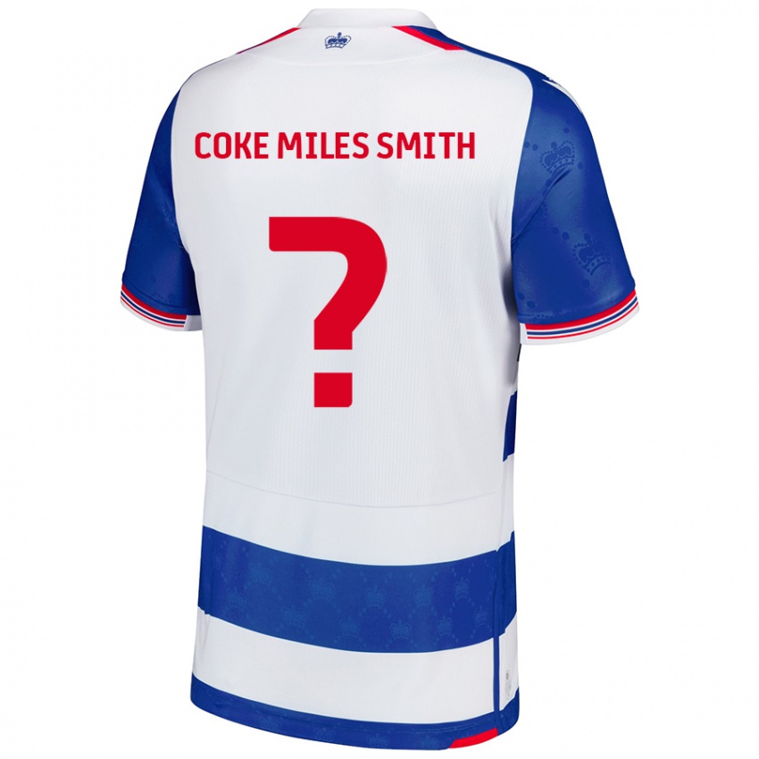 ילדים Kiyan Coke Miles Smith #0 כחול לבן ג'רזי ביתית 2024/25 חולצה קצרה