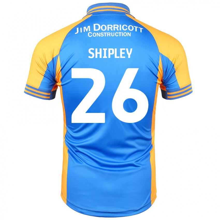 ילדים Jordan Shipley #26 ענבר כחול ג'רזי ביתית 2024/25 חולצה קצרה