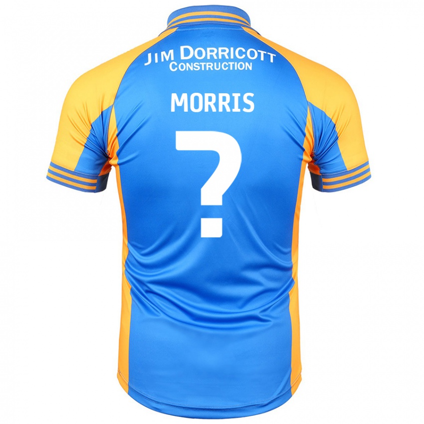 ילדים Cammron Morris #0 ענבר כחול ג'רזי ביתית 2024/25 חולצה קצרה