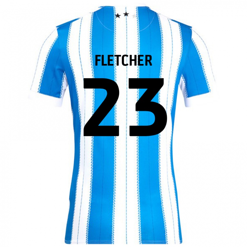 ילדים Serena Fletcher #23 כחול לבן ג'רזי ביתית 2024/25 חולצה קצרה