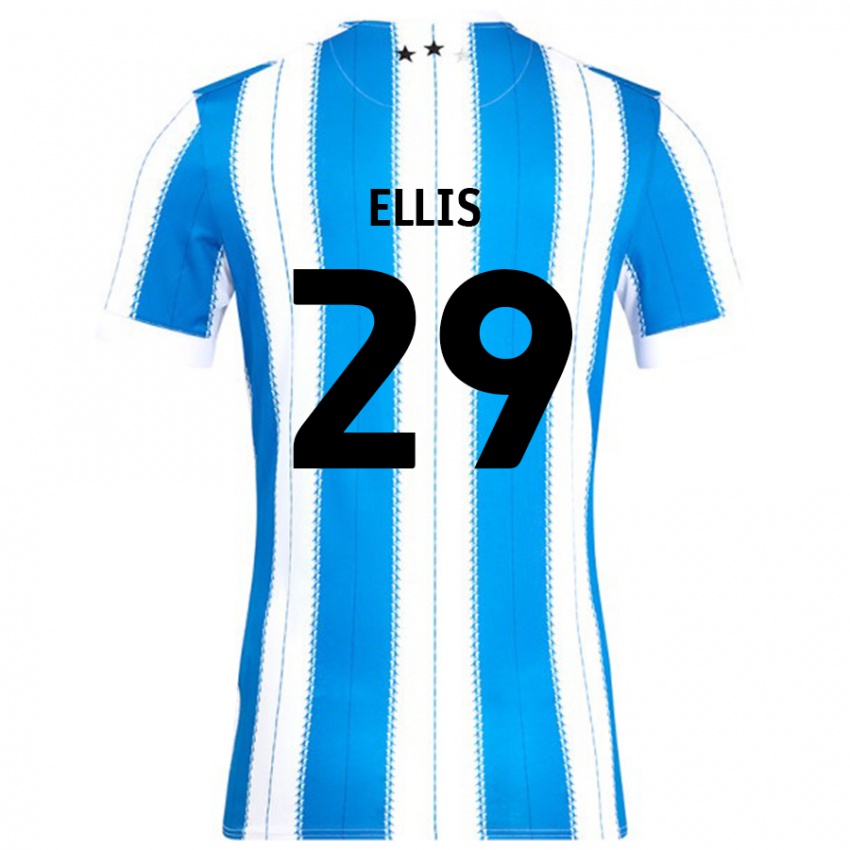 ילדים Molly Ellis #29 כחול לבן ג'רזי ביתית 2024/25 חולצה קצרה