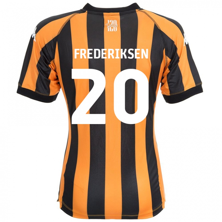 ילדים Abbey Frederiksen #20 ענבר שחור ג'רזי ביתית 2024/25 חולצה קצרה