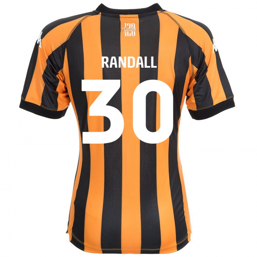 ילדים Jennifer Randall #30 ענבר שחור ג'רזי ביתית 2024/25 חולצה קצרה