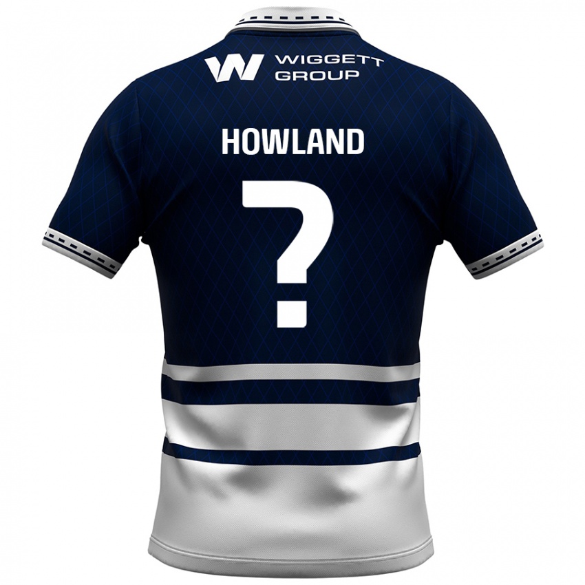 ילדים Jack Howland #0 כחול נייבי לבן ג'רזי ביתית 2024/25 חולצה קצרה