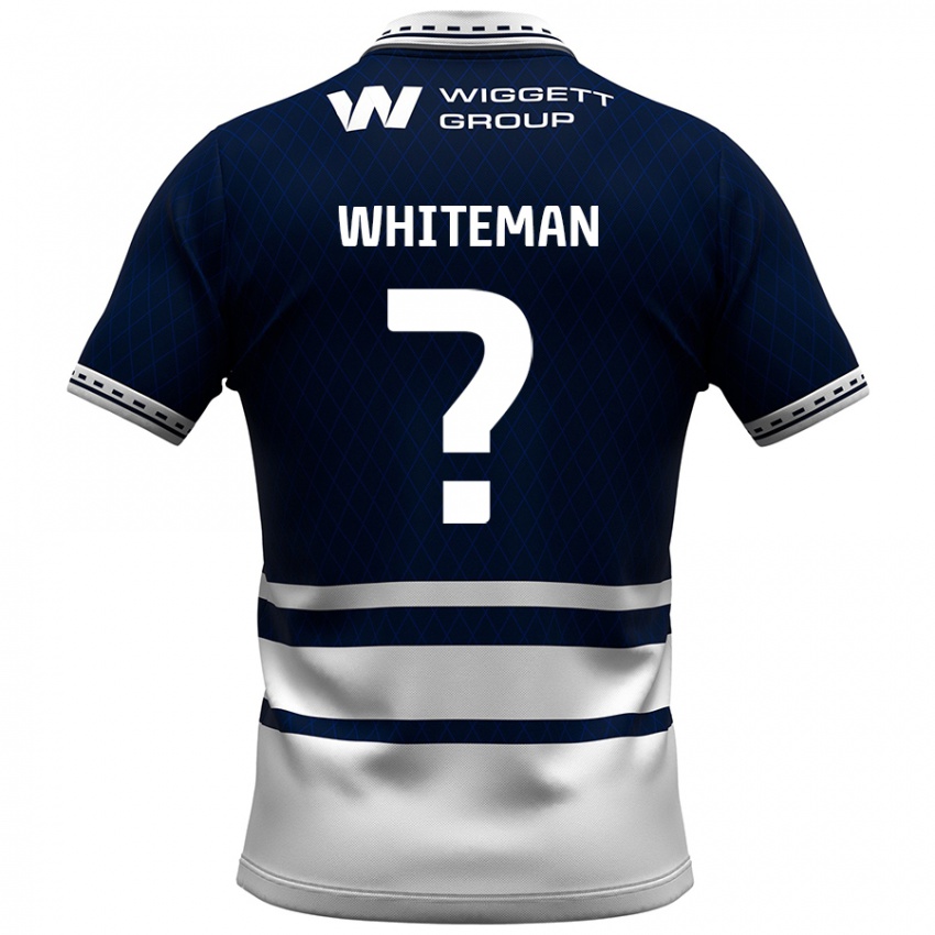 ילדים Harvey Whiteman #0 כחול נייבי לבן ג'רזי ביתית 2024/25 חולצה קצרה