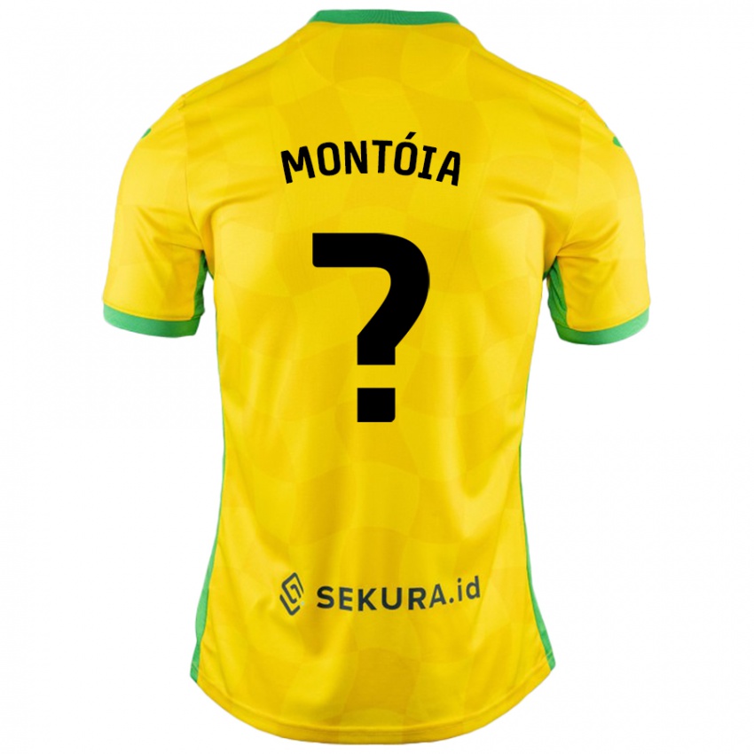 ילדים Guilherme Montóia #0 צהוב ירוק ג'רזי ביתית 2024/25 חולצה קצרה