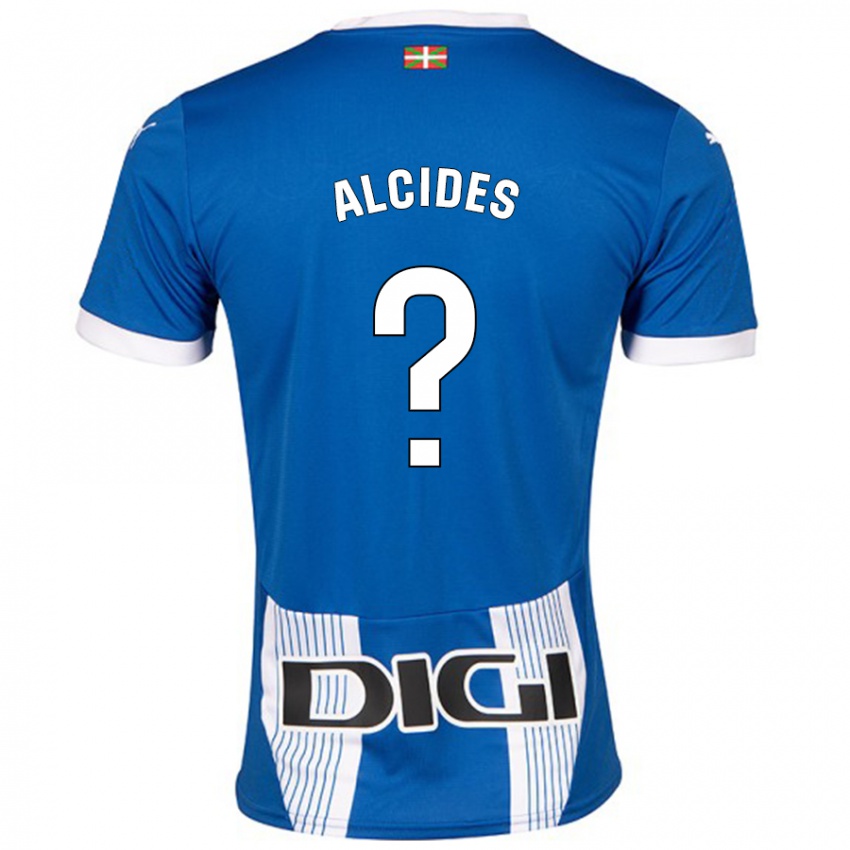 ילדים Diego Alcides #0 כְּחוֹל ג'רזי ביתית 2024/25 חולצה קצרה