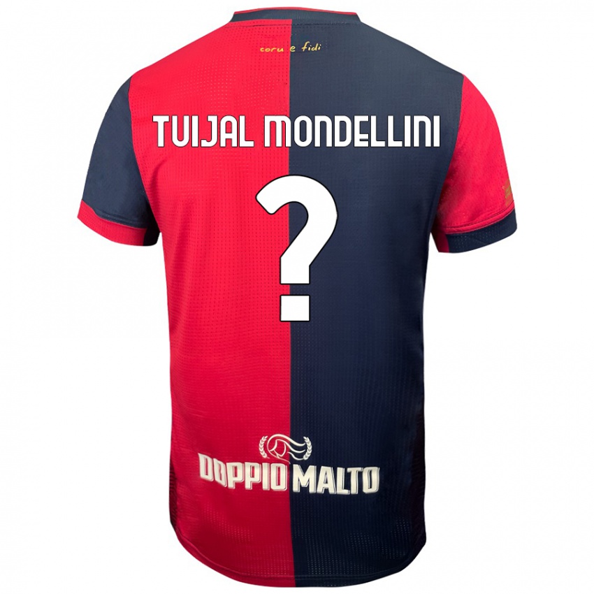 ילדים Luca Tuijal Mondellini #0 אדום כחול כהה יותר ג'רזי ביתית 2024/25 חולצה קצרה