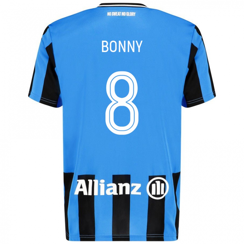 ילדים Chionne Bonny #8 כחול שמיים שחור ג'רזי ביתית 2024/25 חולצה קצרה