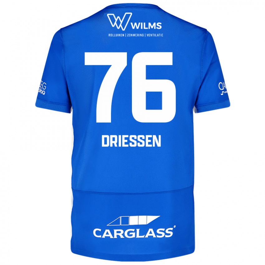 ילדים Jelle Driessen #76 כְּחוֹל ג'רזי ביתית 2024/25 חולצה קצרה