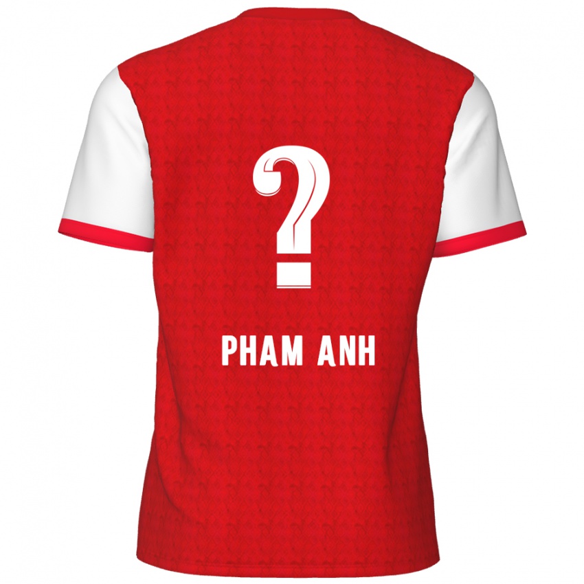 ילדים Khoi Pham Anh #0 אדום לבן ג'רזי ביתית 2024/25 חולצה קצרה