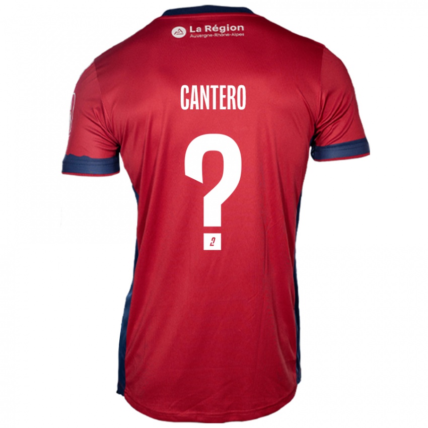 ילדים Enzo Cantero #0 בורדו בהיר ג'רזי ביתית 2024/25 חולצה קצרה