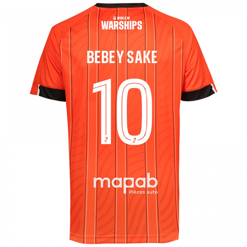 ילדים Mattéo Bebey Sake #10 כָּתוֹם ג'רזי ביתית 2024/25 חולצה קצרה