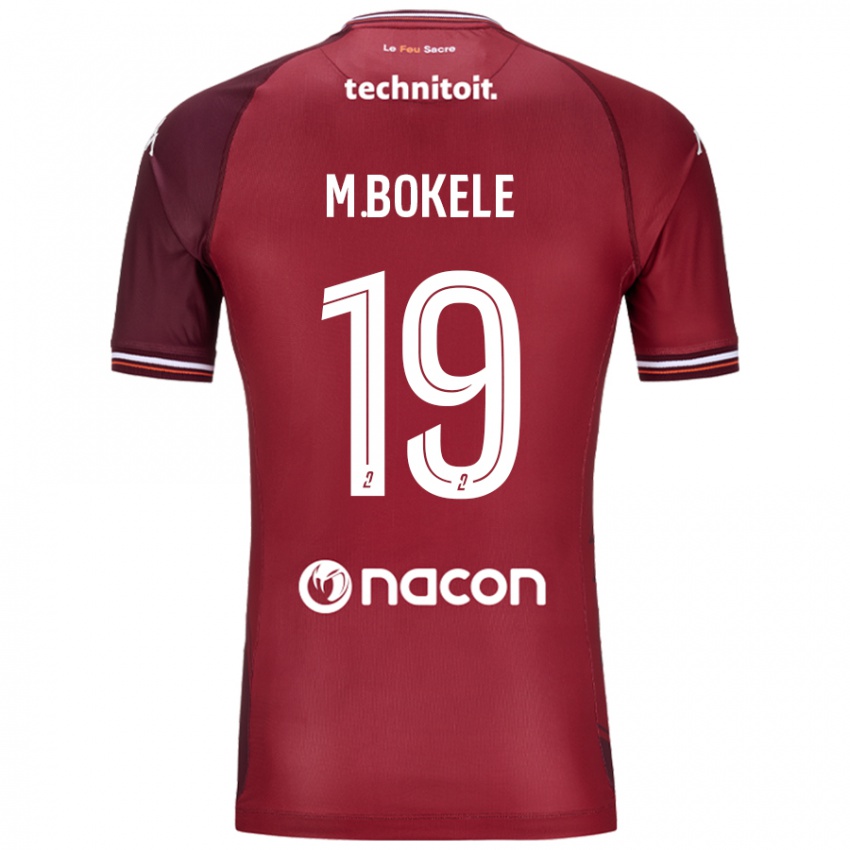 ילדים Morgan Bokele #19 גרנאטה אדומה ג'רזי ביתית 2024/25 חולצה קצרה