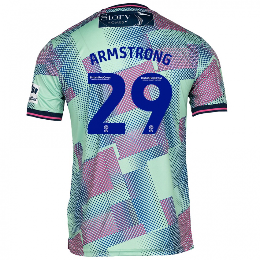ילדים Luke Armstrong #29 יָרוֹק הרחק ג'רזי 2024/25 חולצה קצרה