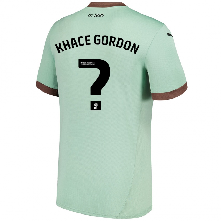 ילדים Khace Gordon #0 ירוק חיוור הרחק ג'רזי 2024/25 חולצה קצרה