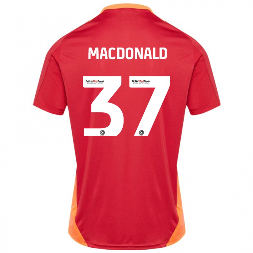 ילדים Shaun Macdonald #37 כחול אוף לבן הרחק ג'רזי 2024/25 חולצה קצרה