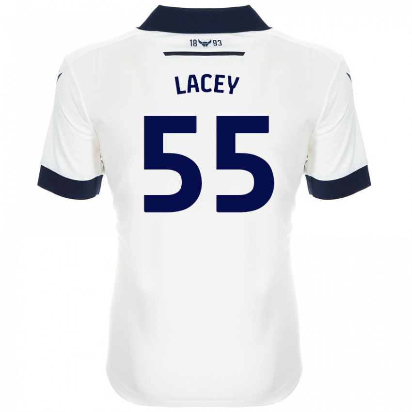 ילדים Aaron Lacey #55 כחול נייבי לבן הרחק ג'רזי 2024/25 חולצה קצרה