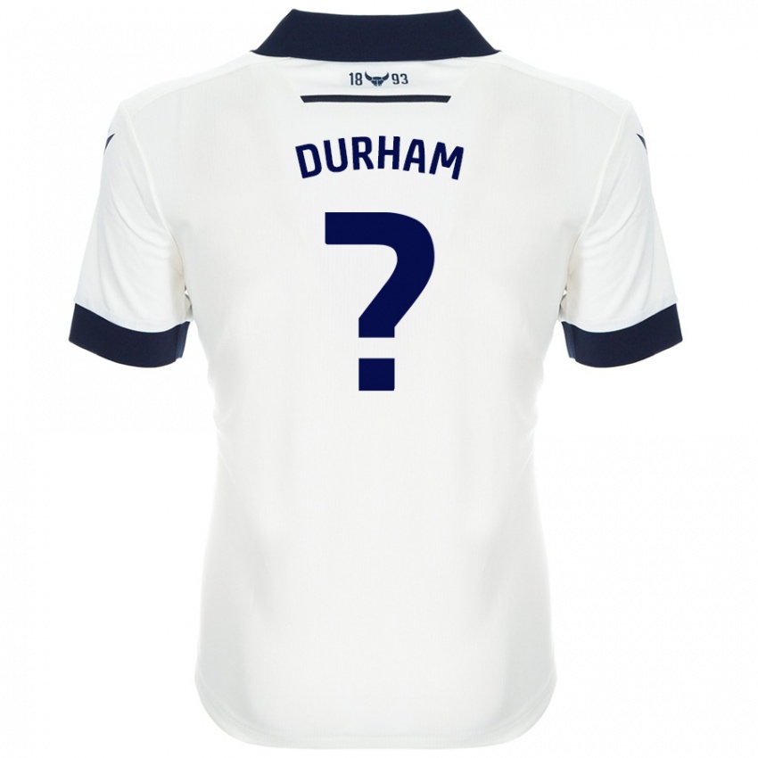 ילדים Lucy Durham #0 כחול נייבי לבן הרחק ג'רזי 2024/25 חולצה קצרה