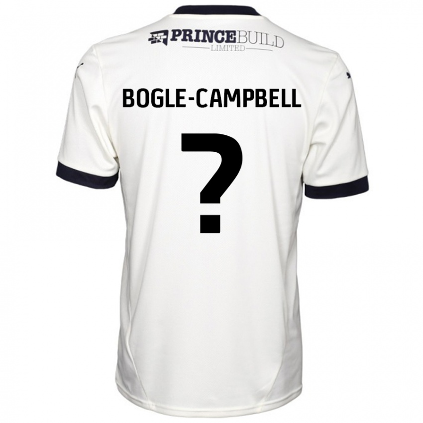 ילדים Ma'kel Bogle-Campbell #0 לבן שחור הרחק ג'רזי 2024/25 חולצה קצרה