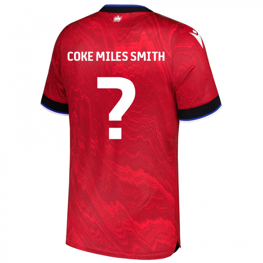 ילדים Kiyan Coke Miles Smith #0 אדום שחור הרחק ג'רזי 2024/25 חולצה קצרה