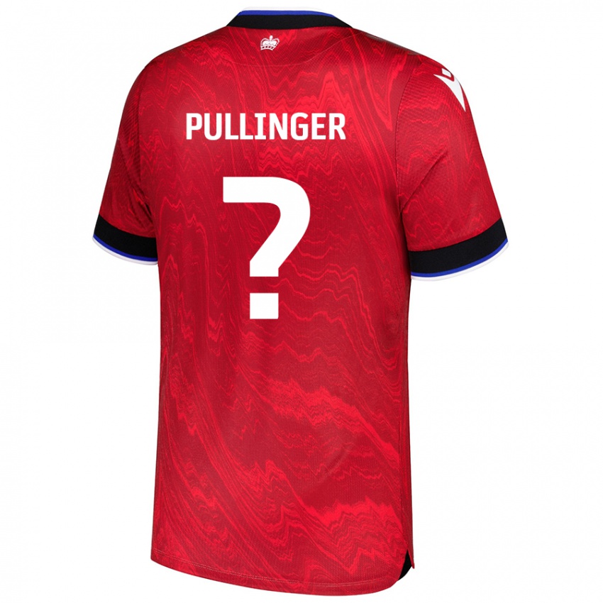 ילדים Matthew Pullinger #0 אדום שחור הרחק ג'רזי 2024/25 חולצה קצרה