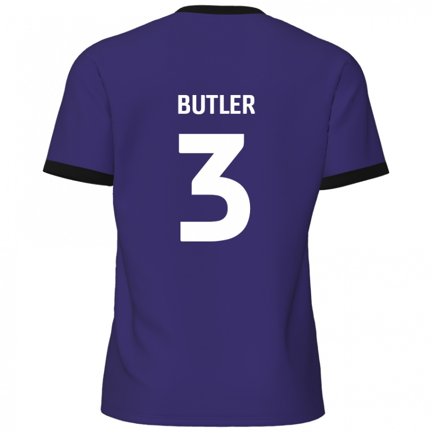 ילדים Dan Butler #3 סָגוֹל הרחק ג'רזי 2024/25 חולצה קצרה