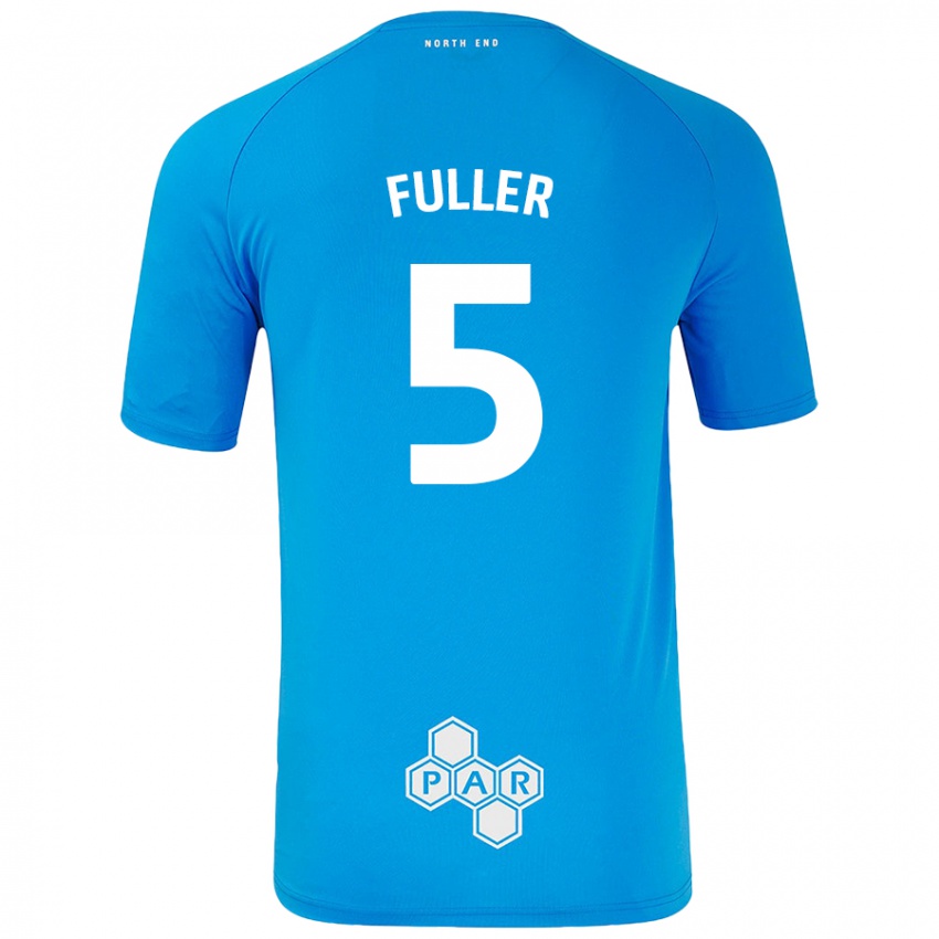 ילדים Olivia Fuller #5 כחול שמיים הרחק ג'רזי 2024/25 חולצה קצרה