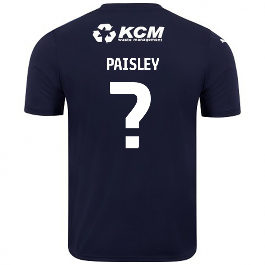 ילדים Mckenzie Paisley #0 כָּחוֹל כֵּהֶה הרחק ג'רזי 2024/25 חולצה קצרה