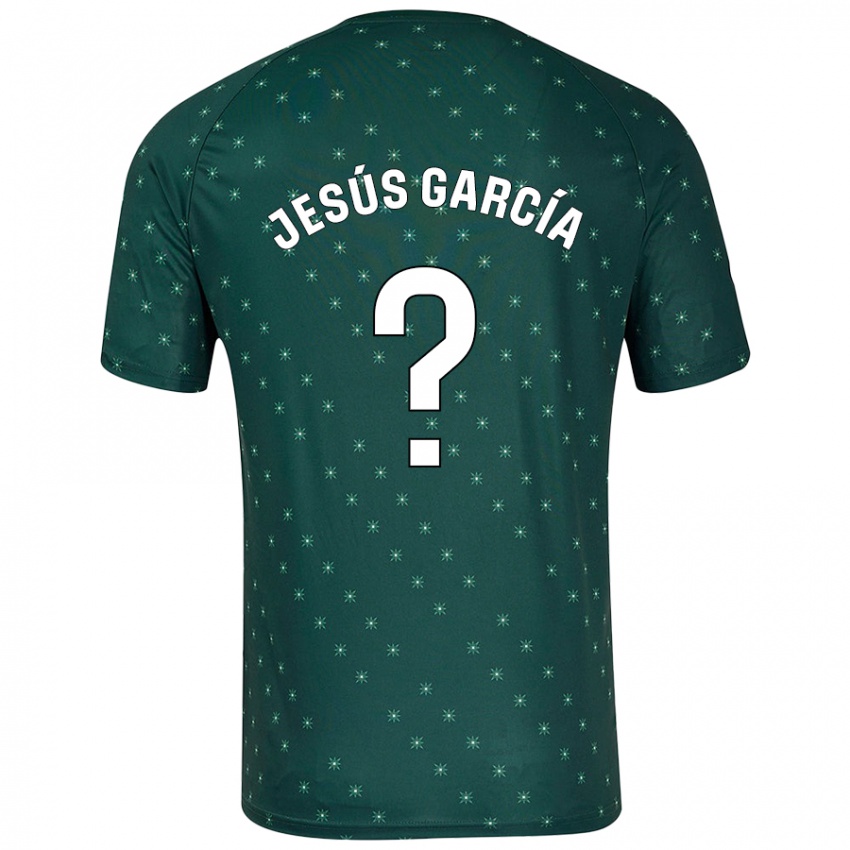 ילדים Jesús García #0 ירוק כהה הרחק ג'רזי 2024/25 חולצה קצרה