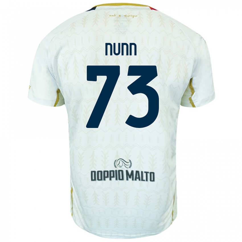 ילדים Jack Nunn #73 לָבָן הרחק ג'רזי 2024/25 חולצה קצרה