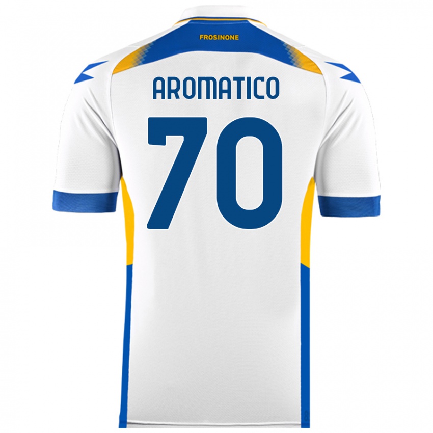 ילדים Raul Aromatico #70 לָבָן הרחק ג'רזי 2024/25 חולצה קצרה