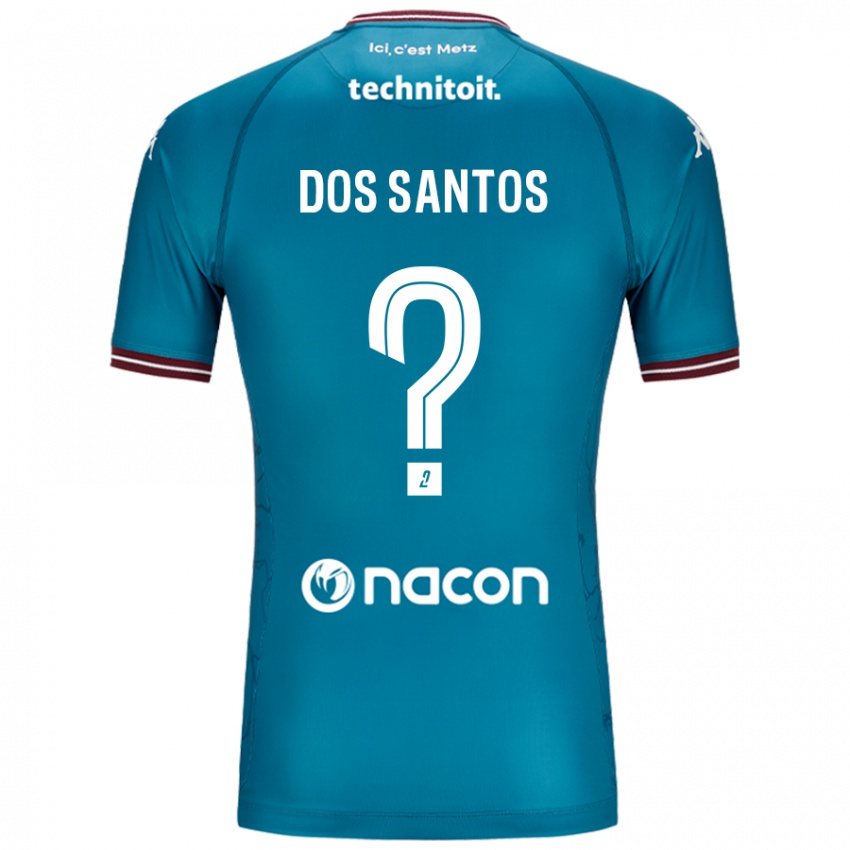 ילדים Tahirys Dos Santos #0 בלו בנזין הרחק ג'רזי 2024/25 חולצה קצרה