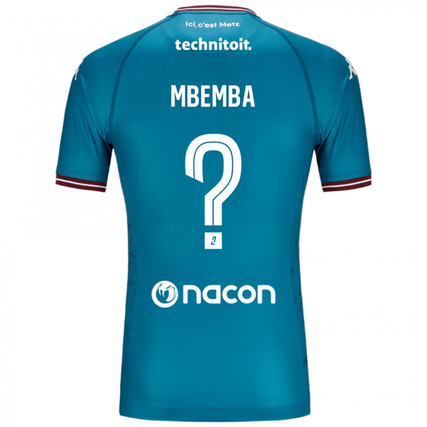 ילדים Abdallah Mbemba #0 בלו בנזין הרחק ג'רזי 2024/25 חולצה קצרה