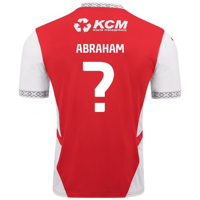 גברים Louie Abraham #0 אדום לבן ג'רזי ביתית 2024/25 חולצה קצרה