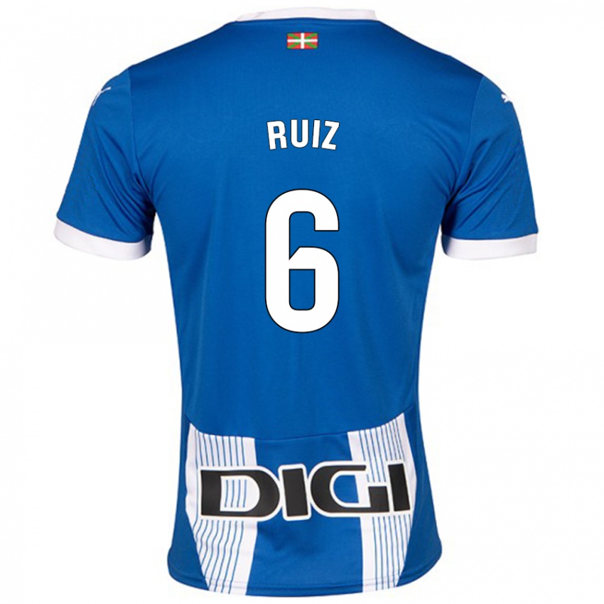 גברים Markel Ruiz #6 כְּחוֹל ג'רזי ביתית 2024/25 חולצה קצרה