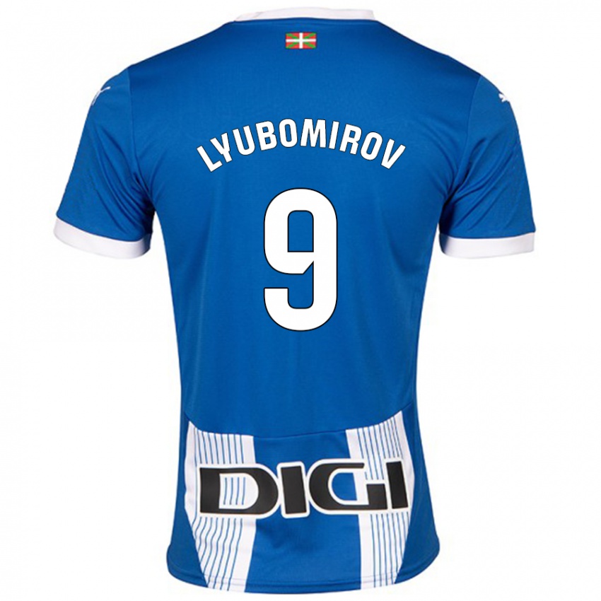 גברים Daniel Lyubomirov #9 כְּחוֹל ג'רזי ביתית 2024/25 חולצה קצרה