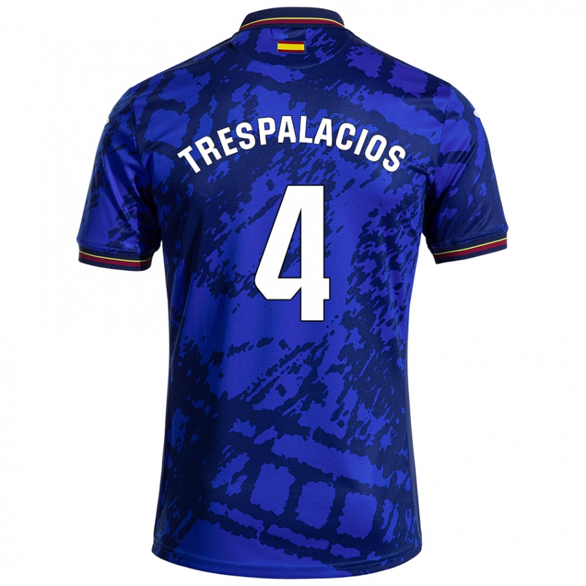 גברים Adrián Trespalacios #4 כחול כהה יותר ג'רזי ביתית 2024/25 חולצה קצרה