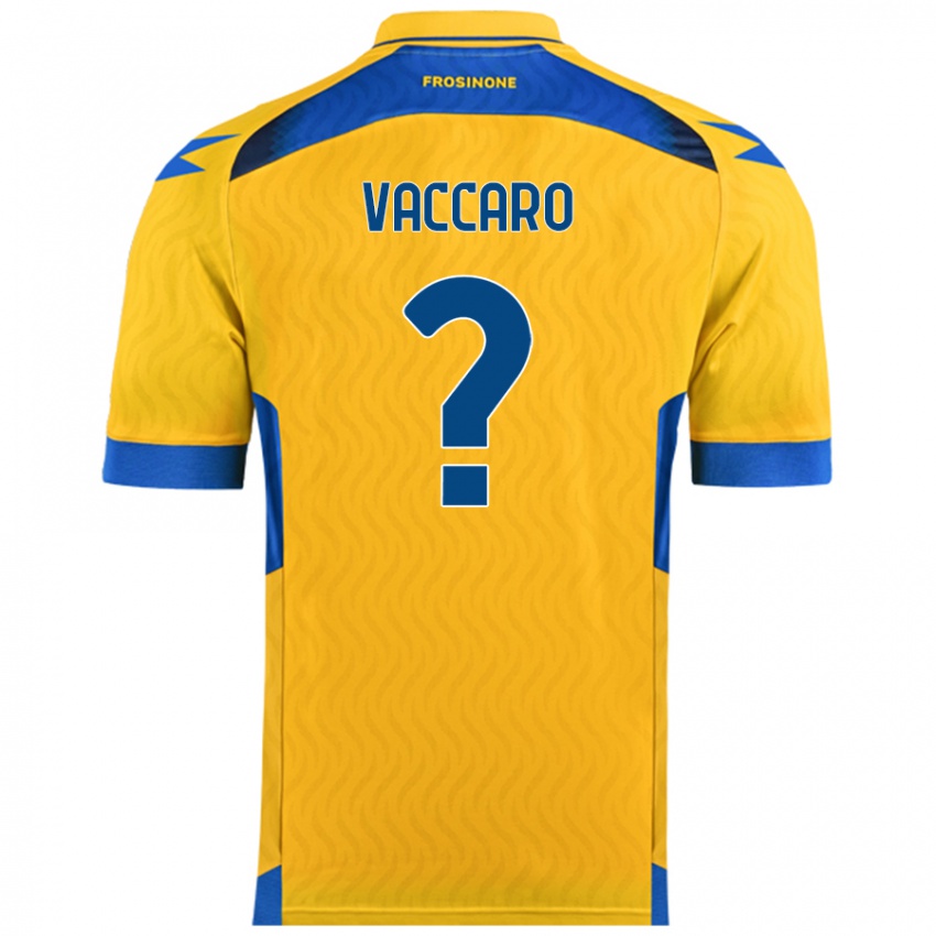 גברים Cristian Vaccaro #0 צָהוֹב ג'רזי ביתית 2024/25 חולצה קצרה