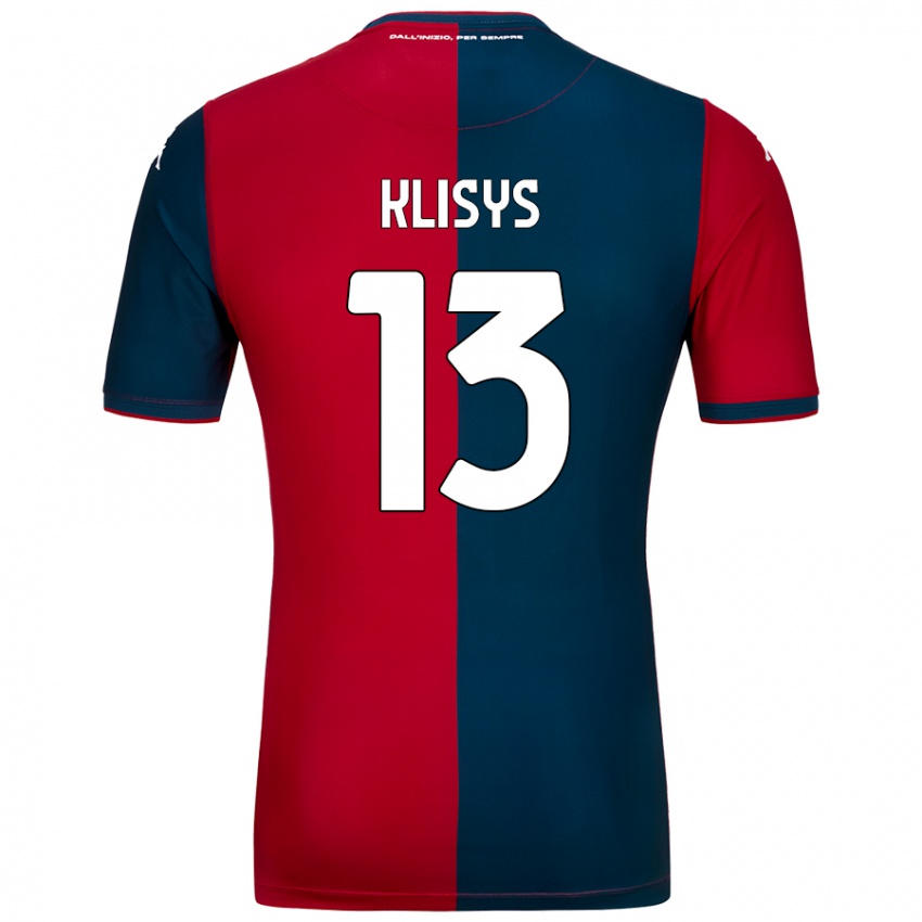 גברים Lukas Klisys #13 אדום כחול כהה ג'רזי ביתית 2024/25 חולצה קצרה