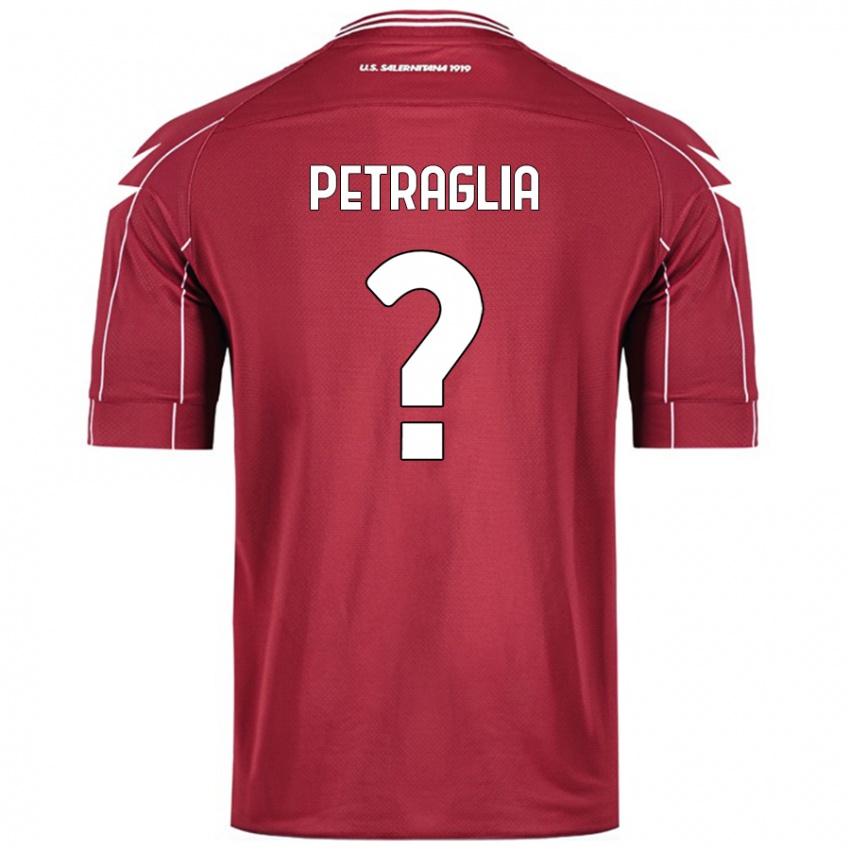 גברים Christian Petraglia #0 בורדו ג'רזי ביתית 2024/25 חולצה קצרה