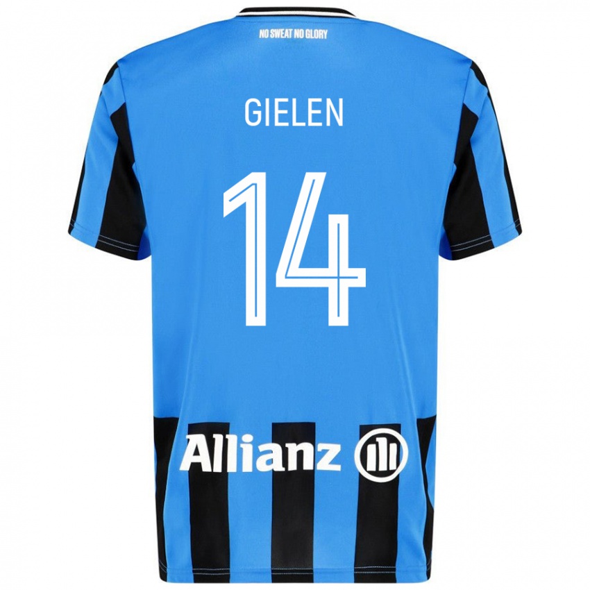 גברים Sterre Gielen #14 כחול שמיים שחור ג'רזי ביתית 2024/25 חולצה קצרה