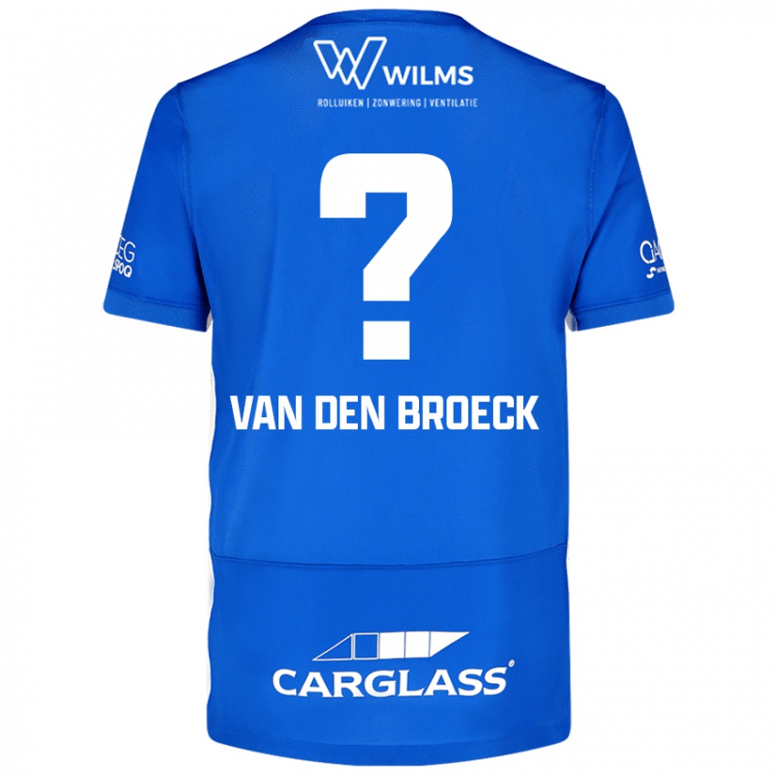 גברים Kobe Van Den Broeck #0 כְּחוֹל ג'רזי ביתית 2024/25 חולצה קצרה