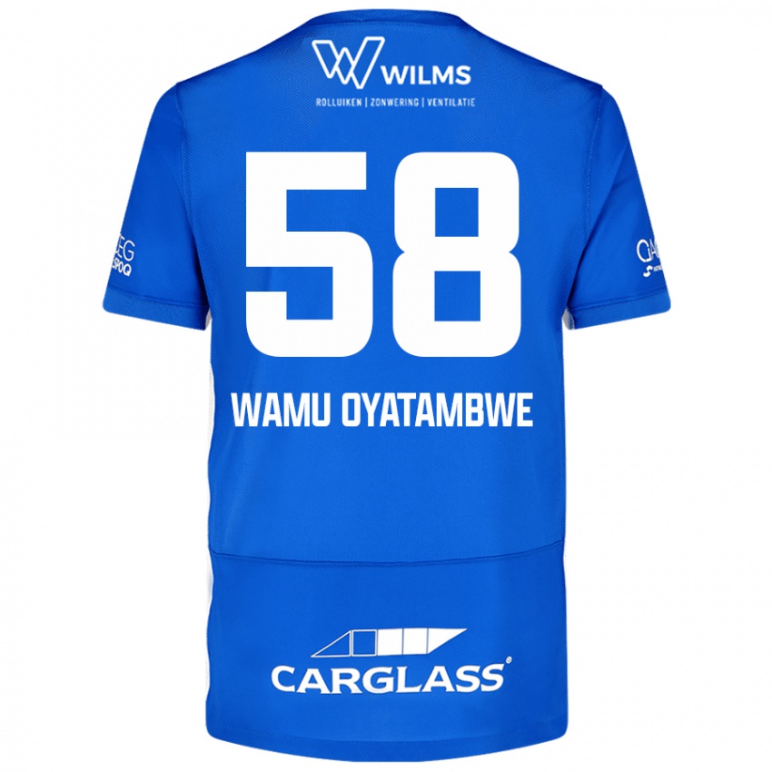 גברים Matthias Wamu Oyatambwe #58 כְּחוֹל ג'רזי ביתית 2024/25 חולצה קצרה