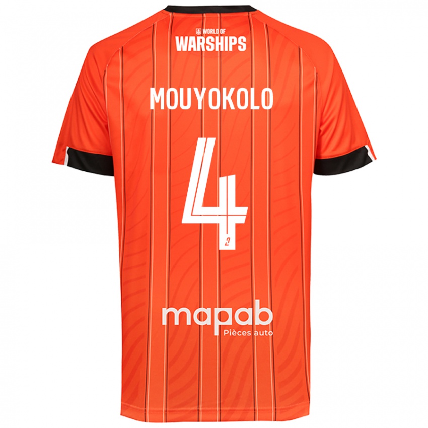 גברים Loris Mouyokolo #4 כָּתוֹם ג'רזי ביתית 2024/25 חולצה קצרה