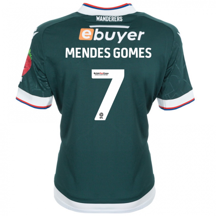 גברים Carlos Mendes #7 ירוק כהה הרחק ג'רזי 2024/25 חולצה קצרה