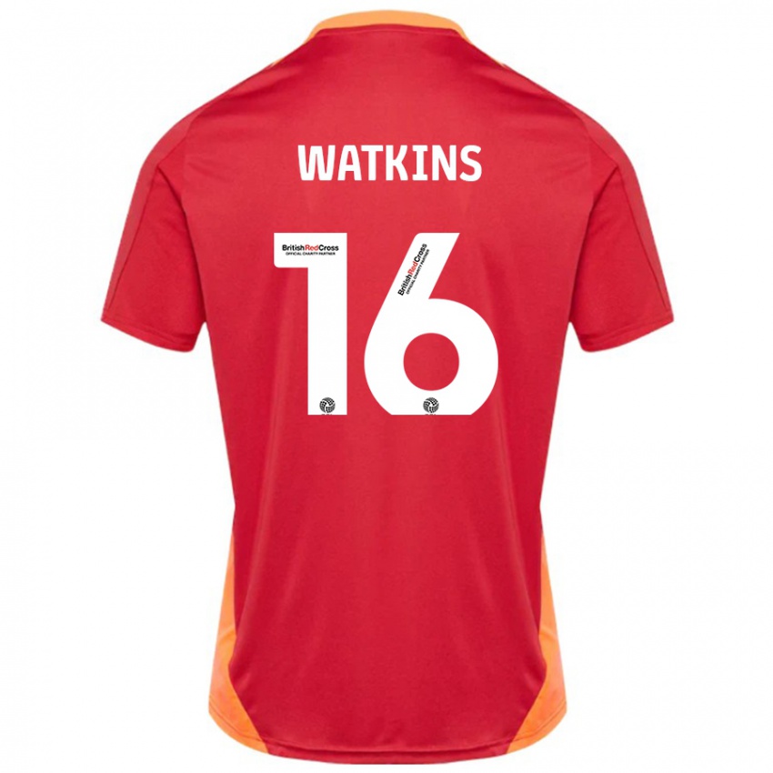 גברים Zoe Watkins #16 כחול אוף לבן הרחק ג'רזי 2024/25 חולצה קצרה