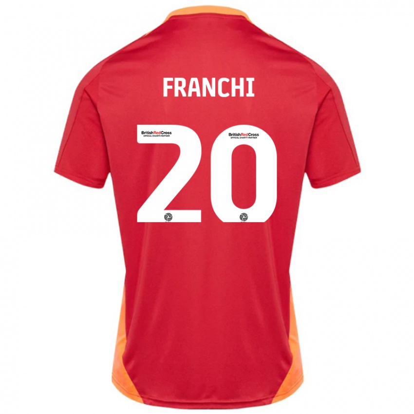 גברים Matilda Franchi #20 כחול אוף לבן הרחק ג'רזי 2024/25 חולצה קצרה