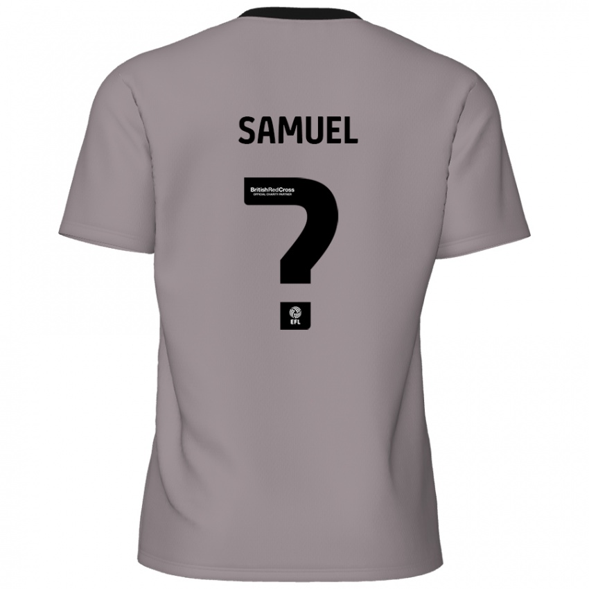 גברים Devine Samuel #0 אָפוֹר הרחק ג'רזי 2024/25 חולצה קצרה