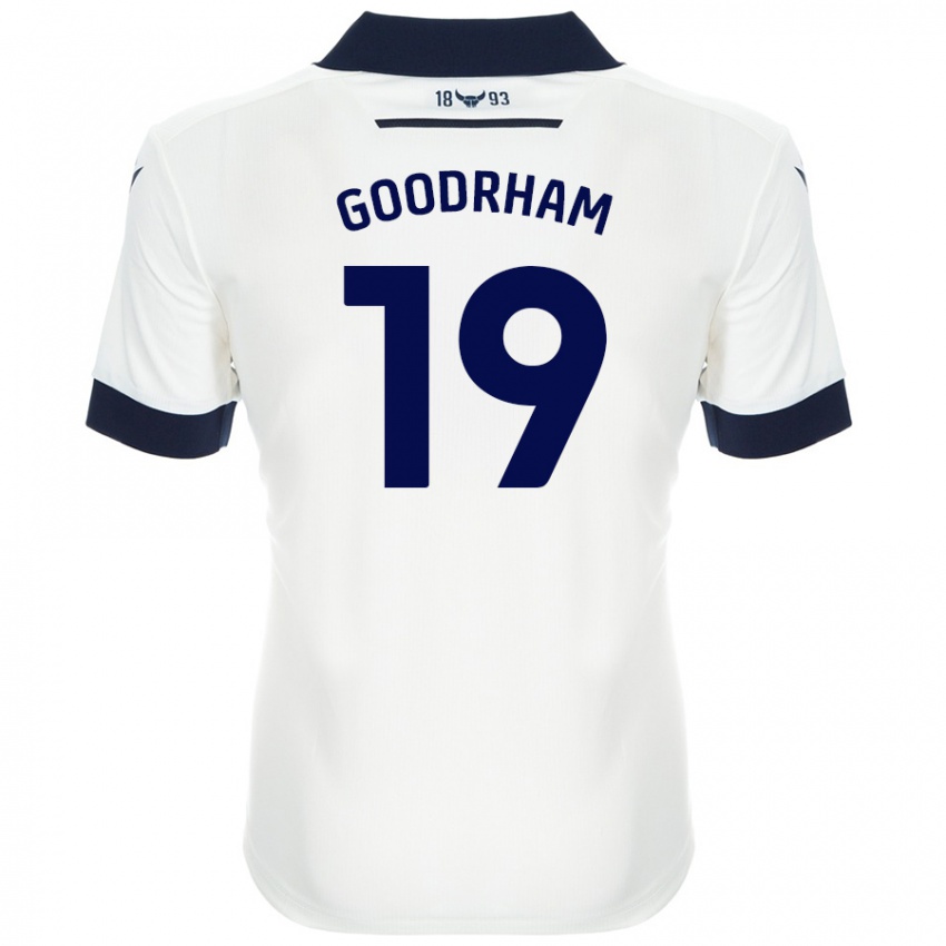 גברים Tyler Goodrham #19 כחול נייבי לבן הרחק ג'רזי 2024/25 חולצה קצרה